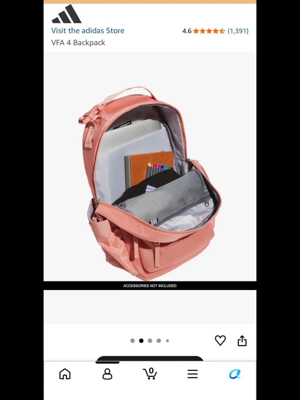 Adidas VFA 4 Mid Size Backpack - Picture 3 of 6